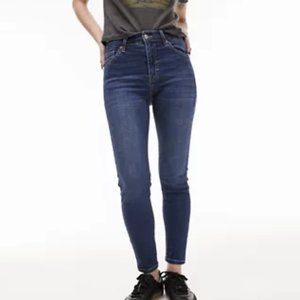 TOPSHOP ICONIC Jamie Style High Rise Skinny Jeans  Rich Blue Sz 25